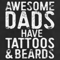 Awesome Dads Have Tattoos And Beards Fathers Day Cool Comfort Performance Bucket Hat