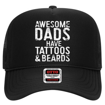 Awesome Dads Have Tattoos And Beards Fathers Day Hat
