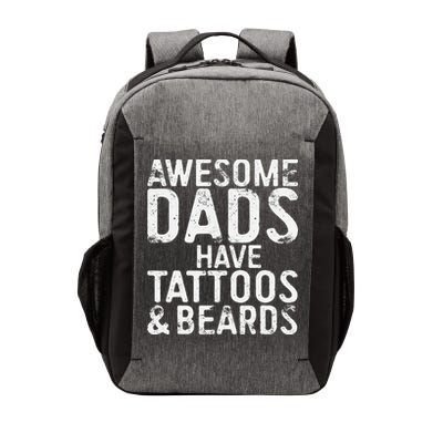 Awesome Dads Have Tattoos And Beards Fathers Day Vector Backpack