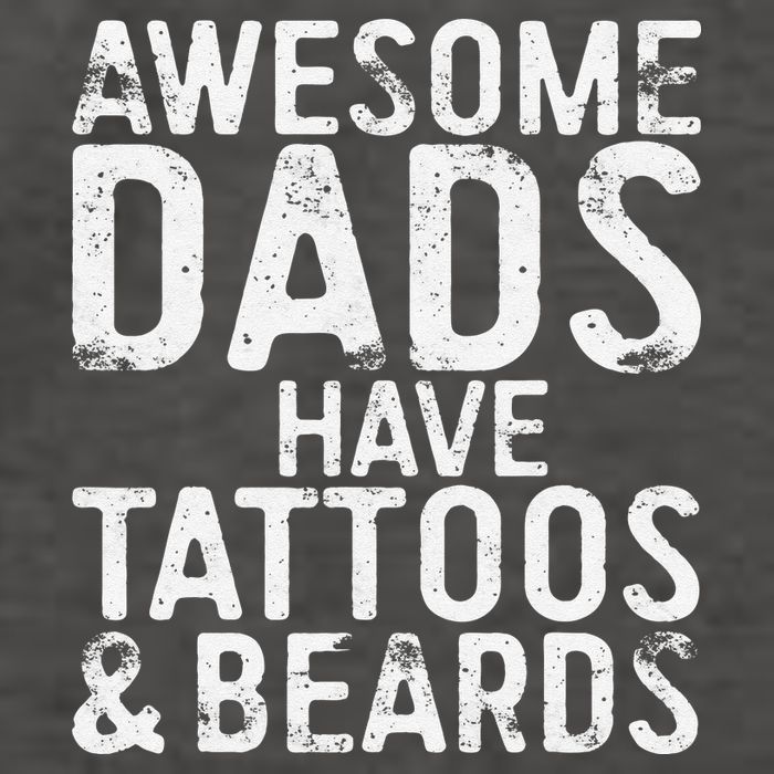Awesome Dads Have Tattoos And Beards Fathers Day Vector Backpack