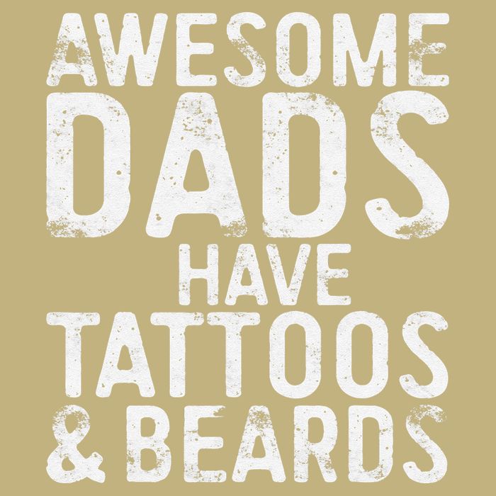 Awesome Dads Have Tattoos And Beards Fathers Day Performance Shirt