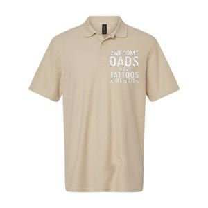 Awesome Dads Have Tattoos And Beards Fathers Day Softstyle Adult Sport Polo