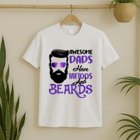 Awesome Dads Have Tattoos And Beards T-Shirt
