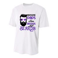 Awesome Dads Have Tattoos And Beards Youth Performance Sprint T-Shirt