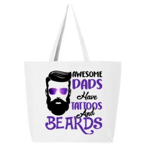 Awesome Dads Have Tattoos And Beards 25L Jumbo Tote