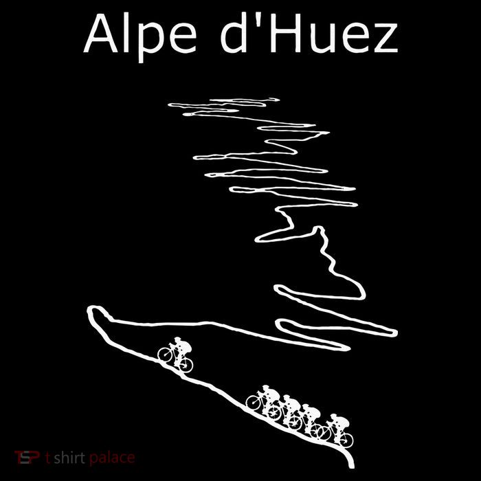 Alpe D Huez In France Cycling Design For Men And Women T-Shirt