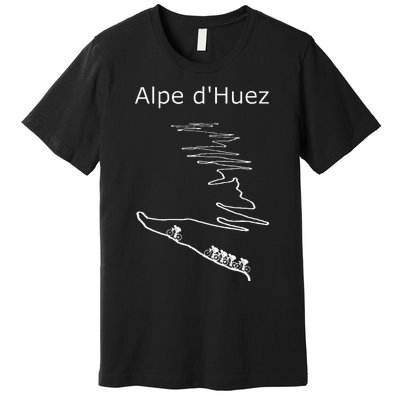 Alpe D Huez In France Cycling Design For Men And Women Premium T-Shirt