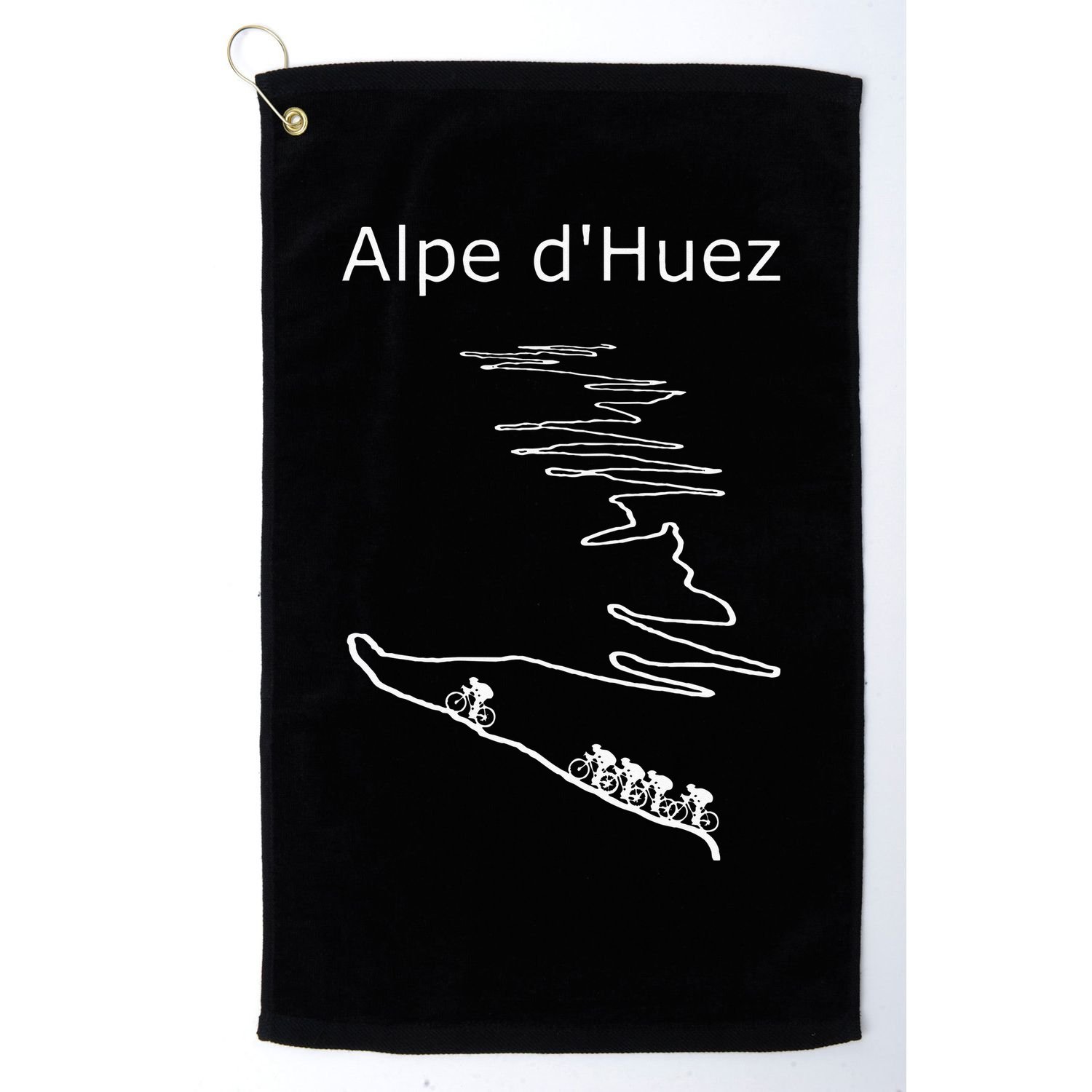 Alpe D Huez In France Cycling Design For Men And Women Golf Towel