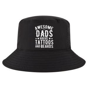 Awesome Dads Have Tattoos And Beards Funny FatherS Day Cool Comfort Performance Bucket Hat