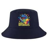 Autism Dinosaur Holding Puzzle Heart Cool Comfort Performance Bucket Hat
