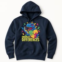 Autism Dinosaur Holding Puzzle Heart Hoodie