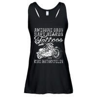 awesome dads have tattoo beards ride motorcycles fars day Ladies Essential Flowy Tank