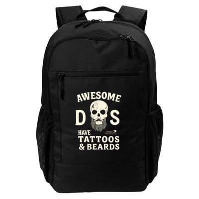 Awesome Dads Have Tattoos & Beards Backpack