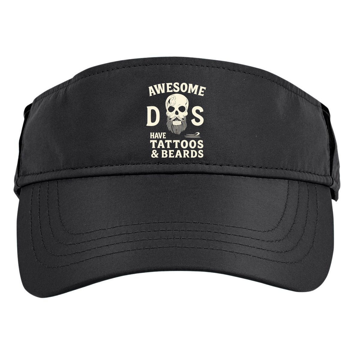Awesome Dads Have Tattoos & Beards Adult Drive Performance Visor