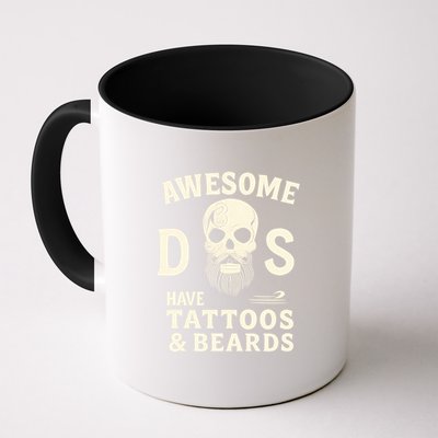 Awesome Dads Have Tattoos & Beards Mug