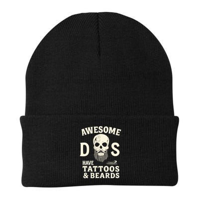 Awesome Dads Have Tattoos & Beards Beanie