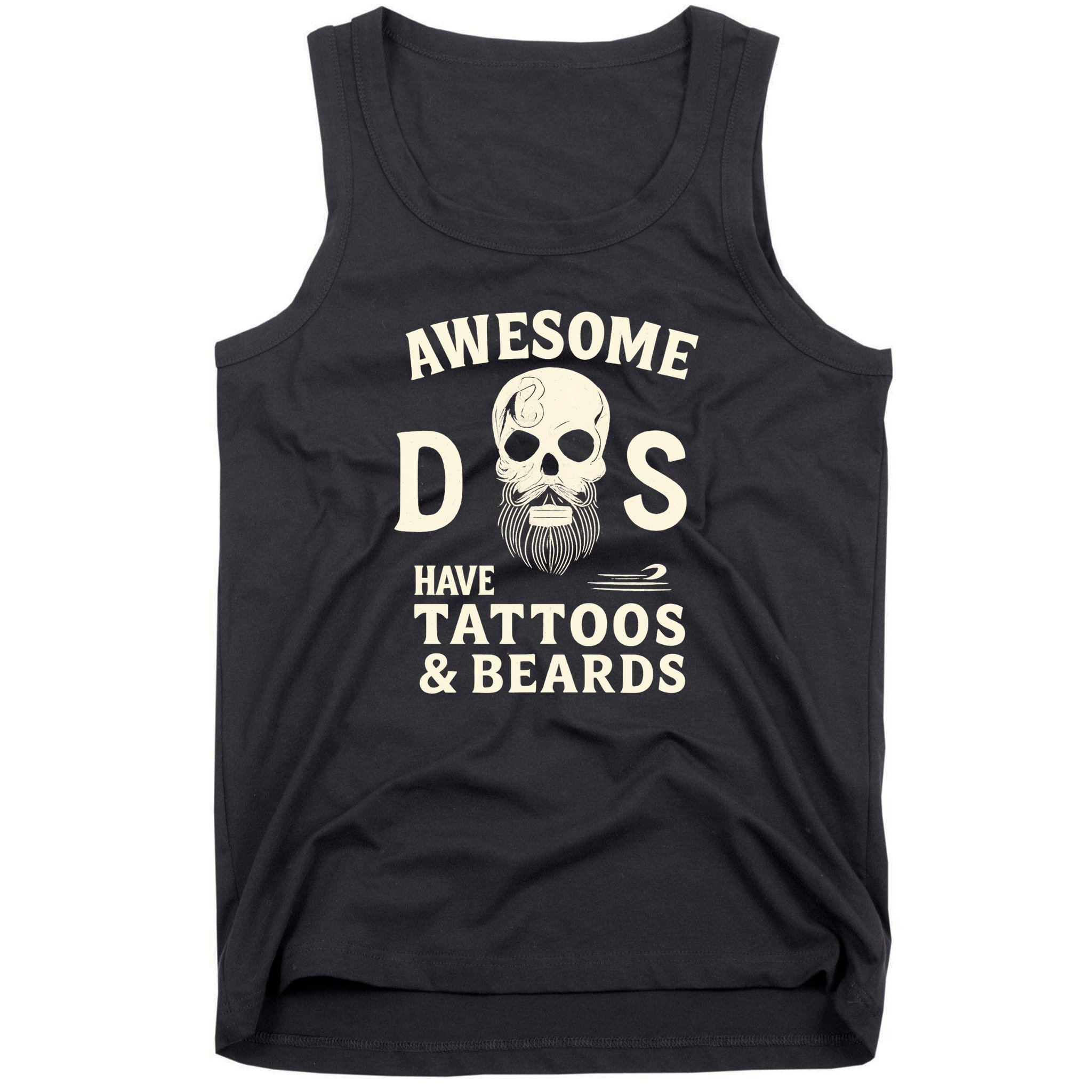 Awesome Dads Have Tattoos & Beards Tank Top
