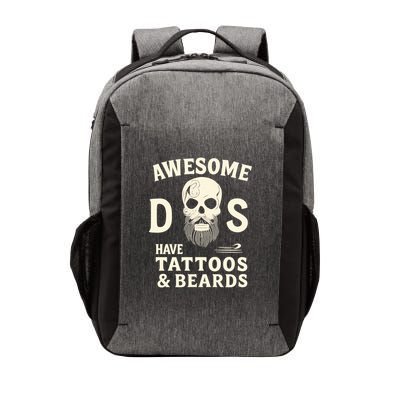 Awesome Dads Have Tattoos & Beards Vector Backpack
