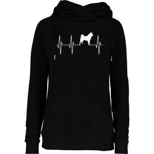 Akita Dog Heartbeat Dog Lover Gift mother's day Womens Funnel Neck Pullover Hood