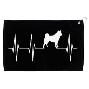 Akita Dog Heartbeat Dog Lover Gift mother's day Grommeted Golf Towel