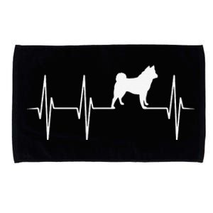 Akita Dog Heartbeat Dog Lover Gift mother's day Microfiber Hand Towel