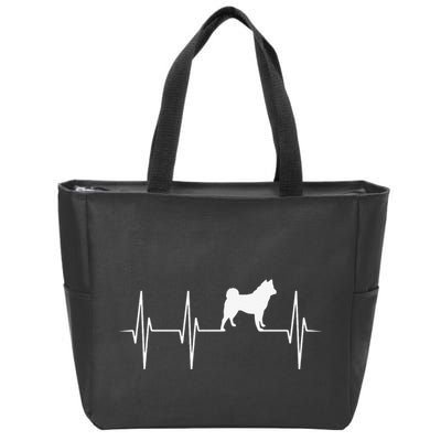 Akita Dog Heartbeat Dog Lover Gift mother's day Zip Tote Bag