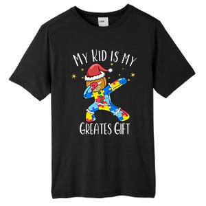 Autistic Dabbing Happy Gingerbread Mom Autism Awareness Gift Tall Fusion ChromaSoft Performance T-Shirt