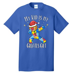 Autistic Dabbing Happy Gingerbread Mom Autism Awareness Gift Tall T-Shirt