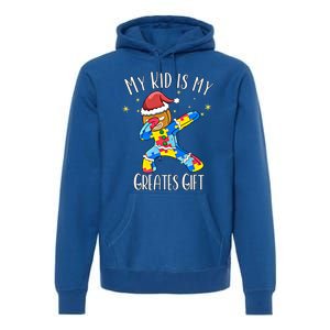 Autistic Dabbing Happy Gingerbread Mom Autism Awareness Gift Premium Hoodie