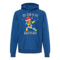 Autistic Dabbing Happy Gingerbread Mom Autism Awareness Gift Premium Hoodie