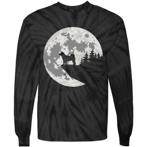 AKITA Dog Halloween Design Apparel Tie-Dye Long Sleeve Shirt