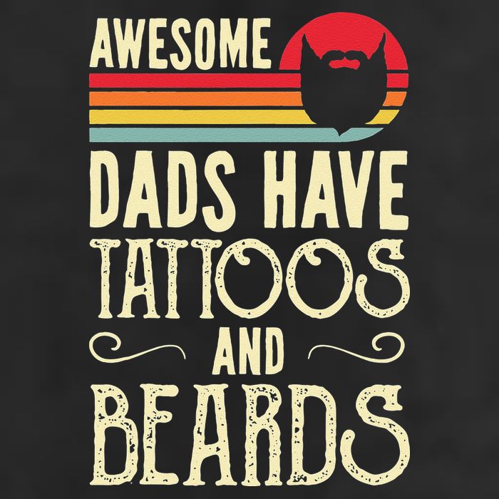 Awesome Dads Have Tattoos And Beards Funny Father Day Adult Drive Performance Visor