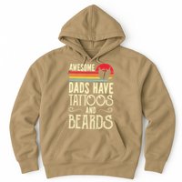 Awesome Dads Have Tattoos And Beards Funny Father Day Hoodie