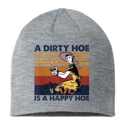 A Dirty Hoe Is A Happy Hoe Vintage Retro Funny Garden Lover Sustainable Beanie