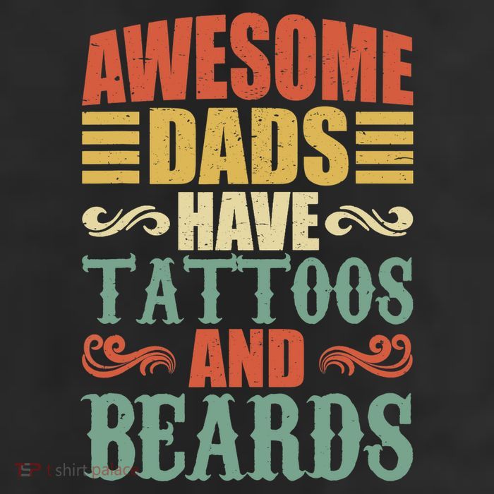 Awesome Dads Have Tattoos And Beards For Fathers Day 11oz C Handle Ceramic Mug