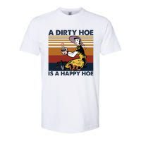 A Dirty Hoe Is A Happy Hoe Vintage Retro Funny Garden Lover Softstyle CVC T-Shirt