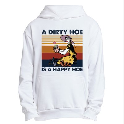 A Dirty Hoe Is A Happy Hoe Vintage Retro Funny Garden Lover Urban Pullover Hoodie