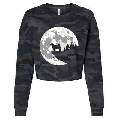 AKITA Dog Halloween Design Apparel Cropped Pullover Crew