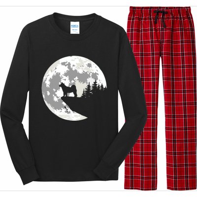 AKITA Dog Halloween Design Apparel Long Sleeve Pajama Set