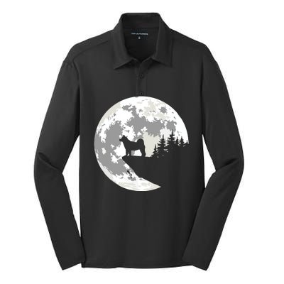 AKITA Dog Halloween Design Apparel Silk Touch Performance Long Sleeve Polo