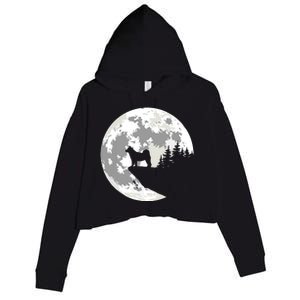 AKITA Dog Halloween Design Apparel Crop Fleece Hoodie