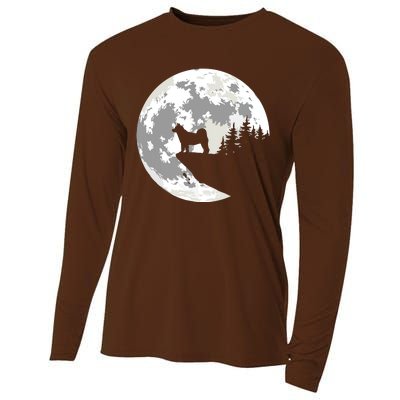 AKITA Dog Halloween Design Apparel Cooling Performance Long Sleeve Crew