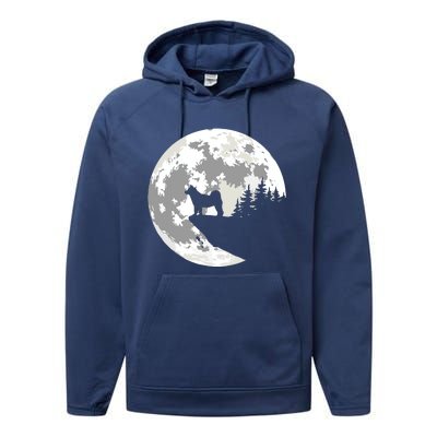 AKITA Dog Halloween Design Apparel Performance Fleece Hoodie