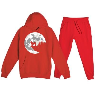 AKITA Dog Halloween Design Apparel Premium Hooded Sweatsuit Set