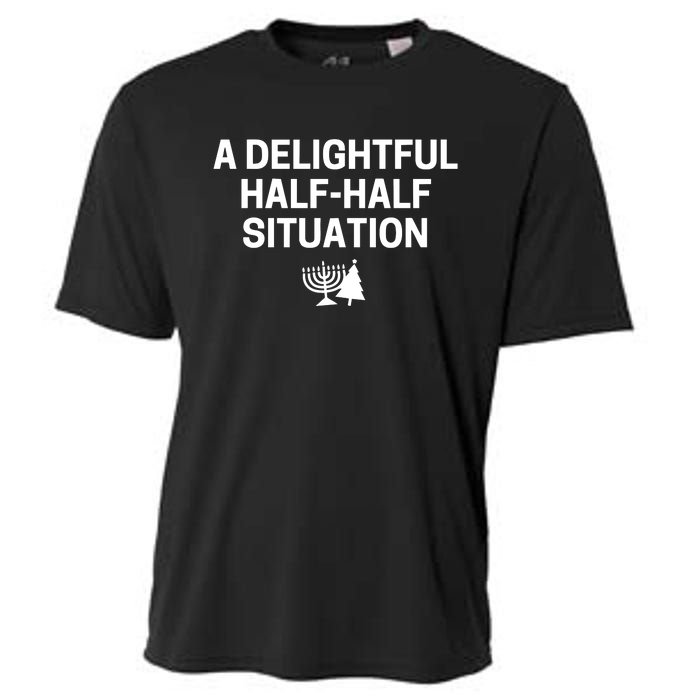 A Delightful Half Half Situation Cooling Performance Crew T-Shirt