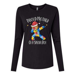 Autistic Dabbing Happy Gingerbread Christmas Autism Great Gift Womens Cotton Relaxed Long Sleeve T-Shirt