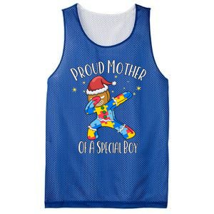 Autistic Dabbing Happy Gingerbread Christmas Autism Great Gift Mesh Reversible Basketball Jersey Tank