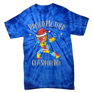 Autistic Dabbing Happy Gingerbread Christmas Autism Great Gift Tie-Dye T-Shirt