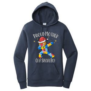 Autistic Dabbing Happy Gingerbread Christmas Autism Great Gift Women's Pullover Hoodie