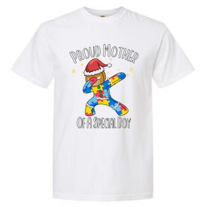 Autistic Dabbing Happy Gingerbread Christmas Autism Great Gift Garment-Dyed Heavyweight T-Shirt